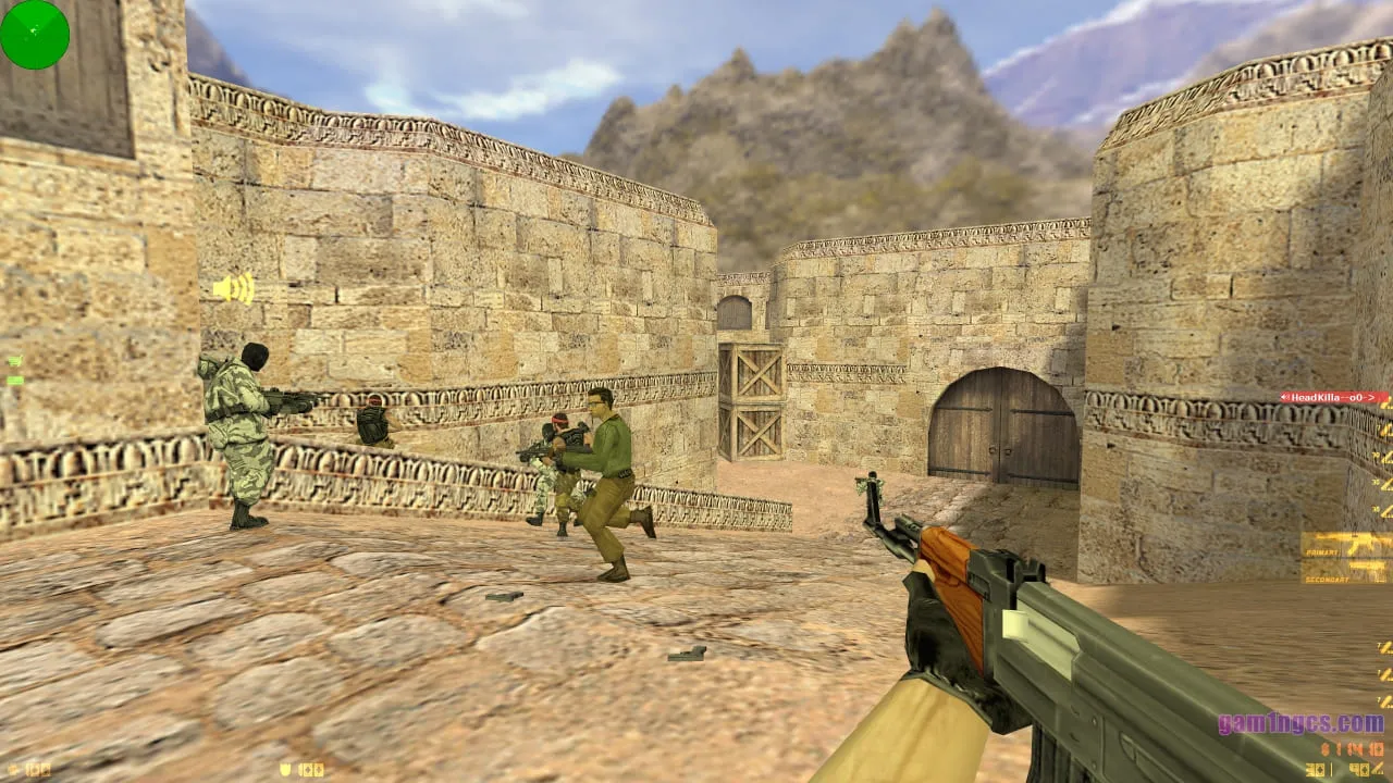 Скачати CS 1.6 Windows 7 — стрілянина з AK-47 на Dust2